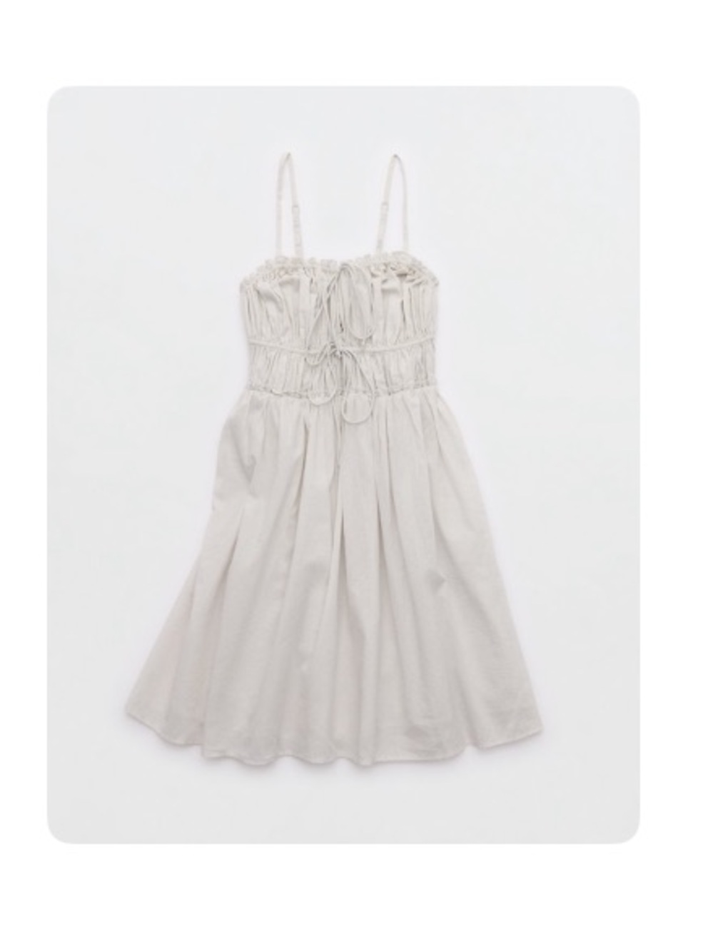 Aerie Tie Front Mini Dress